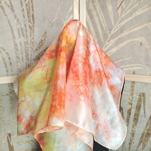 Márvány selyemkendő  - ruha & divat - sál, sapka, kendő - kendő - Meska.hu