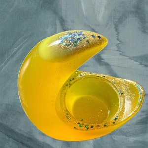 Félhold alakú mécsestartó - otthon & életmód - gyertya, illat, aroma - mécses és mécsestartó - Meska.hu