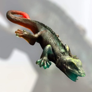 Különleges gyík szobor - Meska.hu