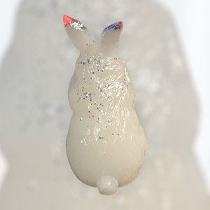 Fehér nyuszidísztárgy - otthon & életmód - dekoráció - dísztárgy - Meska.hu