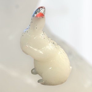 Fehér nyuszidísztárgy - otthon & életmód - dekoráció - dísztárgy - Meska.hu