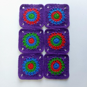 Nagyinégyzetek lila kerettel kézműves projektekhez - kellékek & szerszámok - dekorációs kellékek - egyéb kellékek - Meska.hu