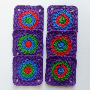 Nagyinégyzetek lila kerettel kézműves projektekhez - kellékek & szerszámok - dekorációs kellékek - egyéb kellékek - Meska.hu