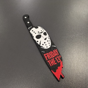 Halloween kés formájú dísz, Jason mintával - Meska.hu