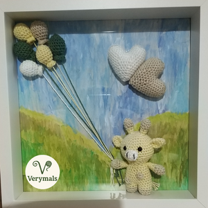 Babaköszöntő kép, Otthon & Életmód, Dekoráció, Kép & Falikép, 3d képek, Horgolás, MESKA