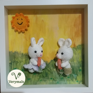 Babaköszöntő kép, Otthon & Életmód, Dekoráció, Kép & Falikép, 3d képek, Horgolás, MESKA