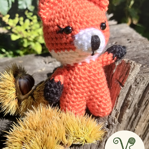 Róka Rina horgolt róka - Meska.hu