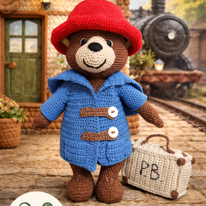 Paddington horgolt maci, Játék & Sport, Plüssállat & Játékfigura, Maci, Horgolás, MESKA