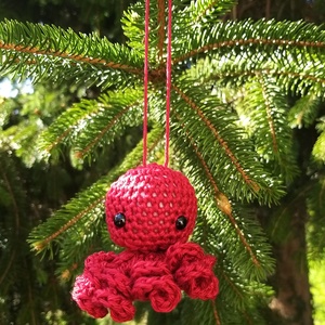 Horgolt polip - játék & sport - plüssállat & játékfigura - polip, medúza - Meska.hu