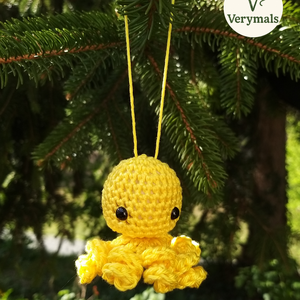 Horgolt polip - játék & sport - plüssállat & játékfigura - polip, medúza - Meska.hu