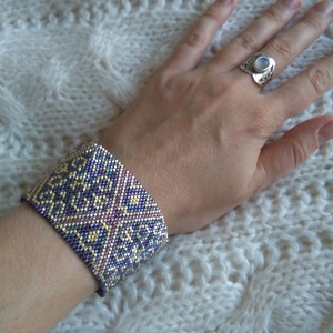 Peyote karkötő - ékszer - karkötő - gyöngyös karkötő - Meska.hu