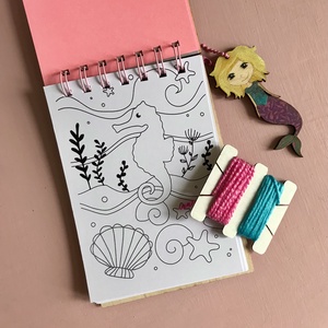 Füzet sellővel lánykáknak - otthon & életmód - papír, írószer - jegyzetfüzet & napló - Meska.hu