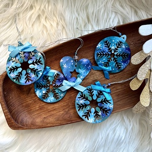 Karácsonyi díszek, Karácsony, Karácsonyi lakásdekoráció, Karácsonyfadíszek, Festett tárgyak, MESKA