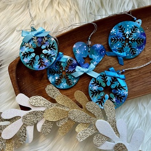 Karácsonyi díszek - karácsony - karácsonyi lakásdekoráció - karácsonyfadíszek - Meska.hu