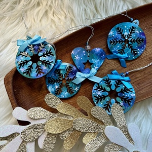 Karácsonyi díszek - karácsony - karácsonyi lakásdekoráció - karácsonyfadíszek - Meska.hu