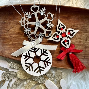 Karácsonyi díszek - karácsony - karácsonyi lakásdekoráció - karácsonyfadíszek - Meska.hu