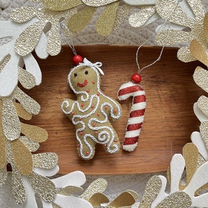 Mézi cukorpálcával - karácsony - karácsonyi lakásdekoráció - karácsonyfadíszek - Meska.hu