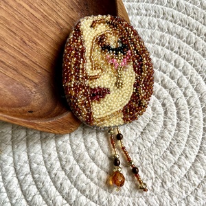 Arckép kitűző - foglalt - ékszer - kitűző és bross - Meska.hu