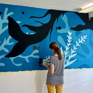 Falfestés osztályterembe - otthon & életmód - babaszoba, gyerekszoba - babaszoba dekoráció - Meska.hu