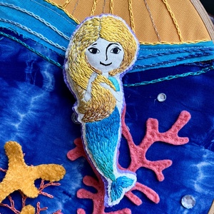 Hímzett sellő baba - játék & sport - baba & babaház - baba - Meska.hu