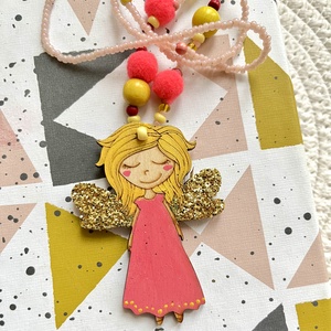 Tündérkés nyaklánc, Ékszer, Nyaklánc, Gyöngyös nyaklánc, Gyöngyfűzés, gyöngyhímzés, MESKA