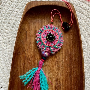 Szinspirál nyaklánc - ékszer - nyaklánc - gyöngyös nyaklánc - Meska.hu