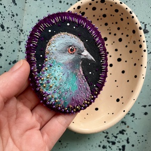 Galamb kitűző - ékszer - kitűző és bross - Meska.hu