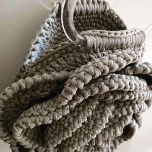 Horgolt virágtáska  - táska & tok - kézitáska & válltáska - kézitáska - Meska.hu