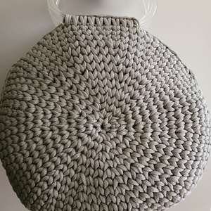 Horgolt virágtáska  - táska & tok - kézitáska & válltáska - kézitáska - Meska.hu