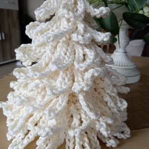 Horgolt karácsonyfa  - karácsony - adventi díszek - adventi asztaldísz - Meska.hu