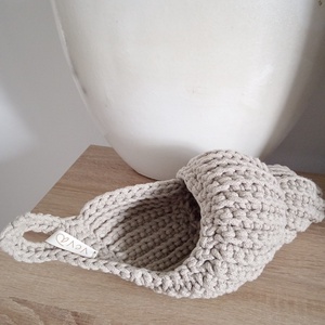 Horgolt csiga tároló  - otthon & életmód - tárolás & rendszerezés - tárolókosár - Meska.hu