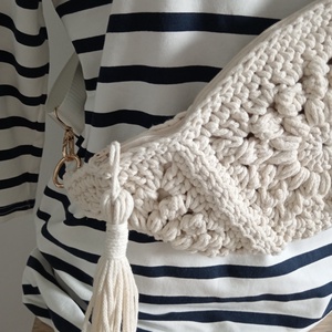 Horgolt crossbody - Summer  - táska & tok - kézitáska & válltáska - vállon átvethető táska - Meska.hu