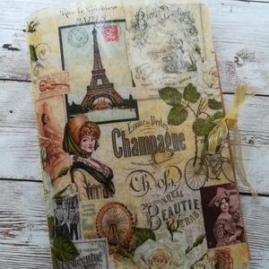 Egyedi, kézzel készített romantikus kis napló - Meska.hu