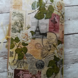 Egyedi, kézzel készített romantikus kis napló - otthon & életmód - papír, írószer - jegyzetfüzet & napló - Meska.hu