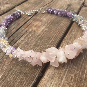 Ásvány chips nyaklánc  - ékszer - ékszerszett - Meska.hu