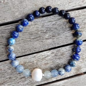 Ásványgyöngy karkötő édesvízi gyönggyel - ékszer - karkötő - gyöngyös karkötő - Meska.hu Ásványgyöngy karkötő édesvízi gyönggyel - ékszer - karkötő - gyöngyös karkötő - Meska.hu