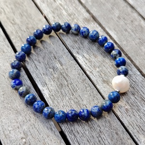 Ásványgyöngy karkötő édesvízi gyönggyel - ékszer - karkötő - gyöngyös karkötő - Meska.hu Ásványgyöngy karkötő édesvízi gyönggyel - ékszer - karkötő - gyöngyös karkötő - Meska.hu