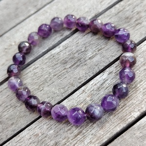 Ametiszt karkötő - Meska.hu