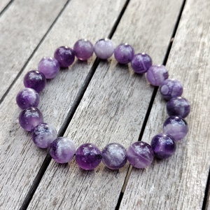 Ametiszt karkötő - Meska.hu