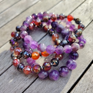 Ametiszt karkötő - ékszer - karkötő - gyöngyös karkötő - Meska.hu Ametiszt karkötő - ékszer - karkötő - gyöngyös karkötő - Meska.hu