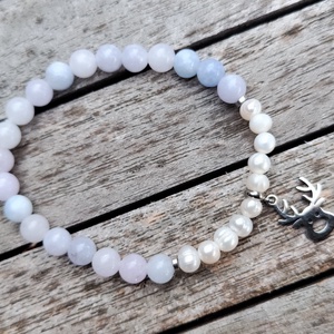 Karácsonyi ásványgyöngy karkötő , Ékszer, Karkötő, Gyöngyös karkötő, Gyöngyfűzés, gyöngyhímzés, MESKA