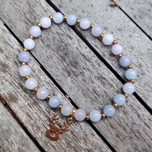 Karácsonyi ásványgyöngy karkötő  - ékszer - karkötő - gyöngyös karkötő - Meska.hu