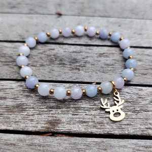 Karácsonyi ásványgyöngy karkötő , Ékszer, Karkötő, Gyöngyös karkötő, Gyöngyfűzés, gyöngyhímzés, MESKA