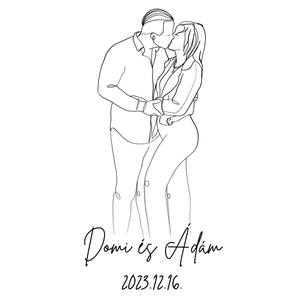 Portré RÓLATOK - Vonalrajz - nyomtatással - művészet - portré & karikatúra - portré - Meska.hu