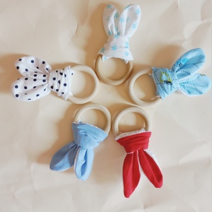 Nyuszifüles rágóka kisfiúnak - Meska.hu