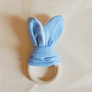 Nyuszifüles rágóka kisfiúnak - játék & sport - Meska.hu