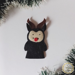Krampusz ujjbáb - játék & sport - bábok - ujjbáb - Meska.hu