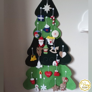 Fenyőfás adventi naptár - karácsony - adventi díszek - adventi naptár - Meska.hu