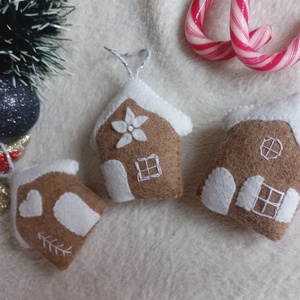 Karácsonyi dísz szett gyapjúfilcből - Meska.hu