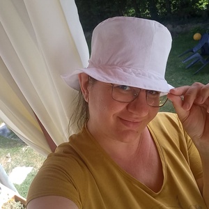 Nyári gyerek vagy felnőtt napkalap - ruha & divat - sál, sapka, kendő - kalap - Meska.hu